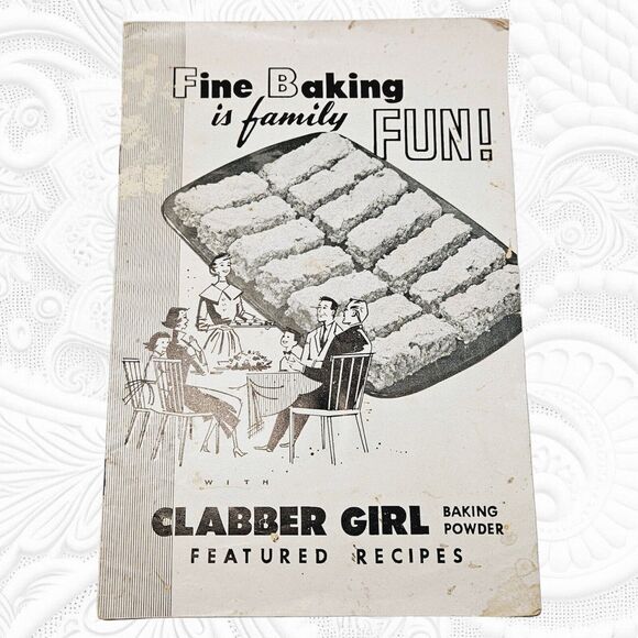 Fine Baking is Family Fun Vintage Recipe Book Clabber Girl c. 1950s Bake Booklet - Picture 10 of 10